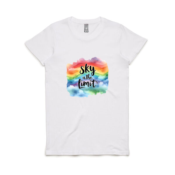 SKY IS THE LIMIT rainbow Women's tee Thumbnail