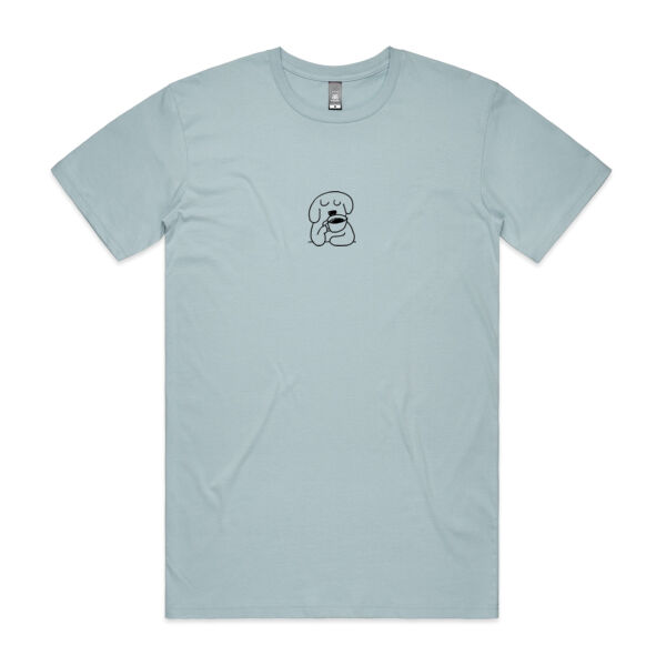 CAFFINATED DOGGO EMBROIDERY MENS TEE Thumbnail